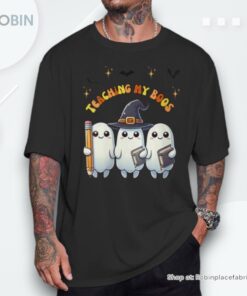 Teaching My Boos Halloween Teacher Ghost Fall Holiday Shirt