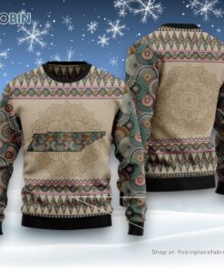 Tennessee Mandala Ugly Christmas Sweatshirt, Sweater