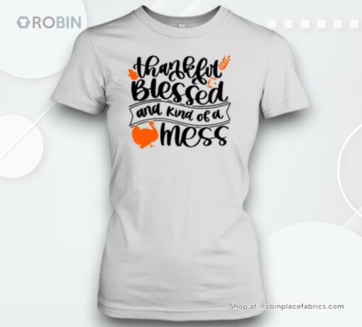 Thankful Blessed And Kind Of A Mess Teacher Unisex Shirt