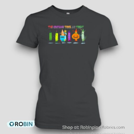 The Crayon Trick Or Treat Teacher Unisex Shirt