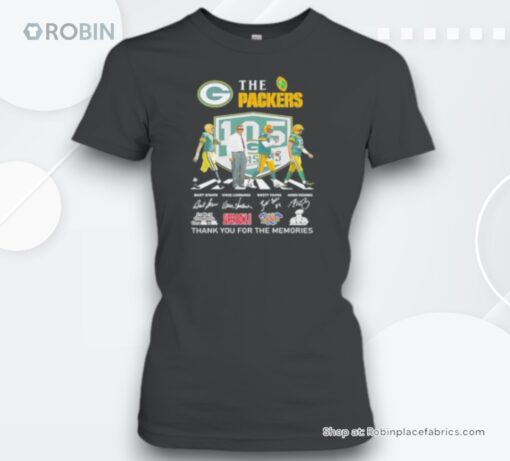 The Green Bay Packers 105th Thank You For The Memories Signatures Unisex Shirt