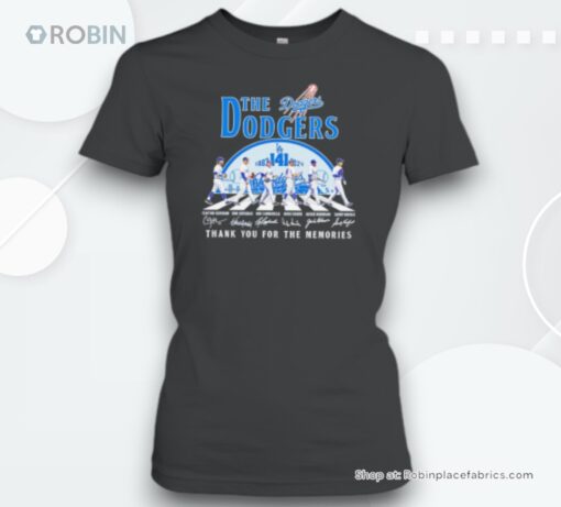 The La Dodgers Abbey Road 141th Anniversary 1883 2024 Thank You Signatures Unisex Shirt