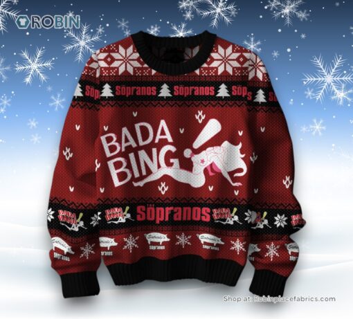 The Sopranos Bada Bang Ugly Sweater and Sweatshirt
