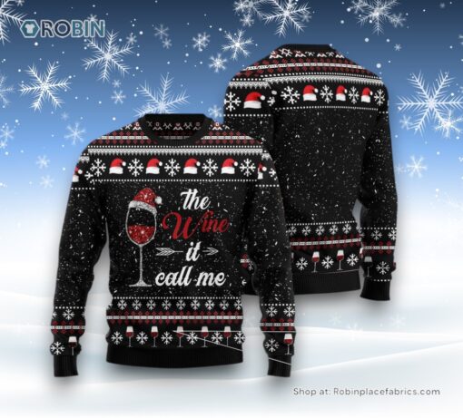The Wine It Call Me Ugly Christmas Sweatshirt, Sweater