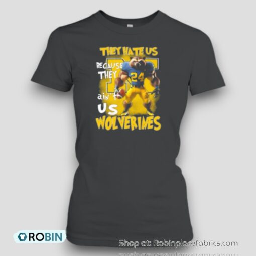 They Hate Us Because They Aint Us Michigan Wolverines Unisex Shirt