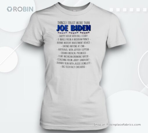 Things I Trust More Than Joe Biden Happy Hour With Bill Cosby Unisex Shirt