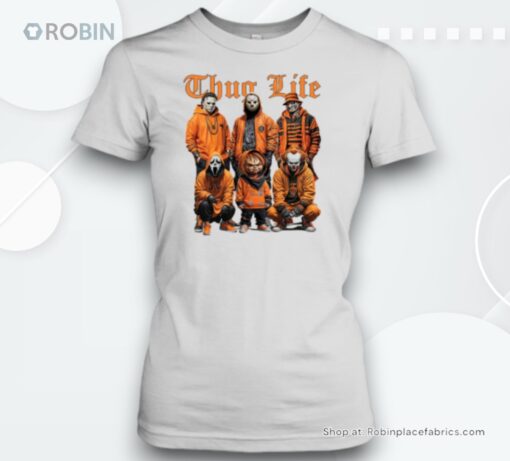 Thug Life Horror Orange shirt Unisex Shirt