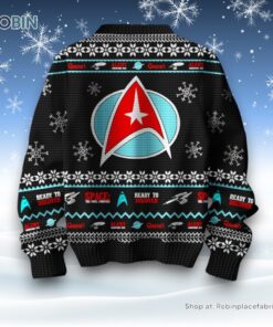 Trek The Halls Space The Final Frontier Ready To Discover Albert Condition Red Star Trek Ugly Sweater and Sweatshirt Trek The Halls Space The Final Frontier Ready To Discover Albert Condition Red Star Trek Ugly Sweater and Sweatshirt