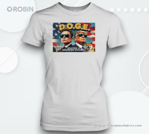 Trump Musk DOGE department Of Government Efficiency Unisex Shirt