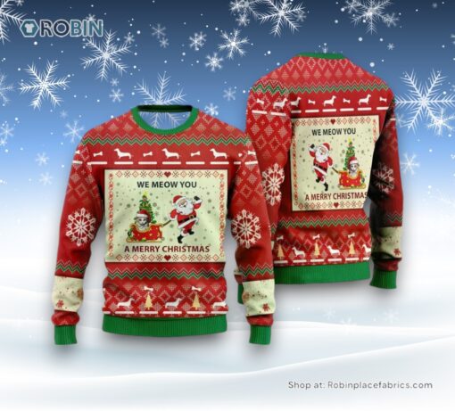 Turkish Van Ugly Christmas Sweaters For Men Women, Christmas Gift For Pet, Cat Sweater, Christmas Gift