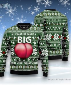 Ugly Sweater Big Booty Ugly Christmas Sweatshirt, Sweater