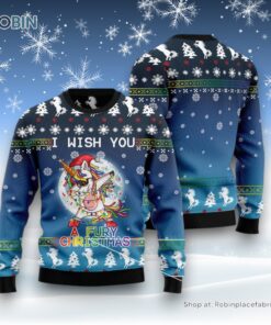 Unicorn Fury Ugly Christmas Sweater Unicorn Fury Ugly Christmas Sweater