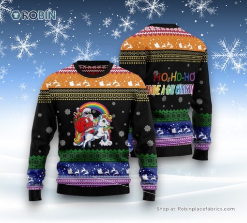 Unicorn Lgbt Ugly Christmas Sweater