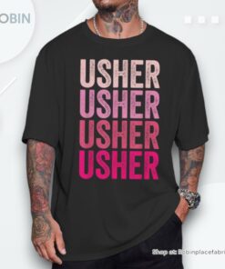 Usher Retro For Ushers Retro First Name Personalized 80’S Shirt