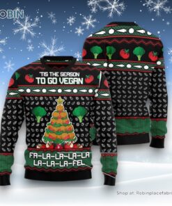 Vegan Christmas Ugly Christmas Sweatshirt, Sweater