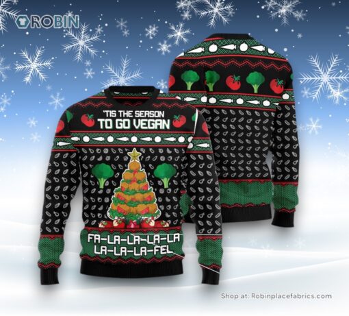 Vegan Christmas Ugly Christmas Sweatshirt, Sweater