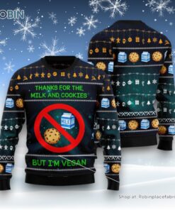 Vegan Thanks Ugly Christmas Sweater