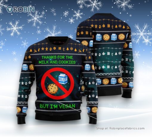 Vegan Thanks Ugly Christmas Sweater