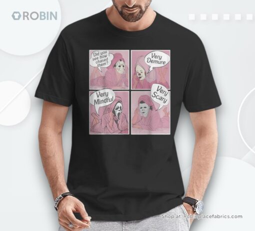 Very Demure Very Mindful Ghost Halloween Shirt