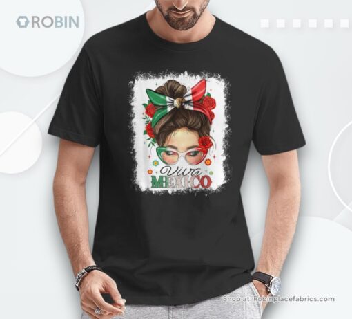 Viva Mexico Independence Day Girls Mexican Flag Shirt