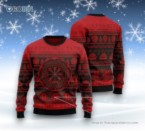 Viking Vegvisir Ugly Christmas Sweater