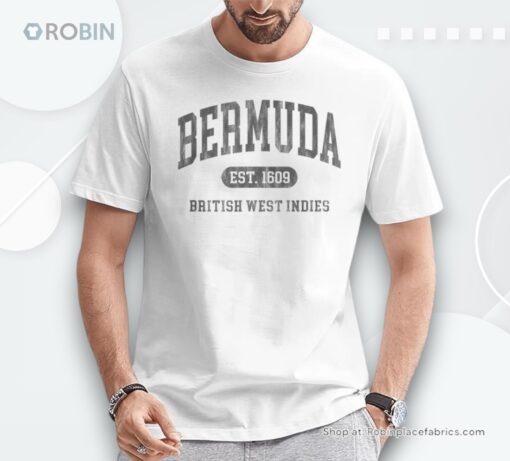 Vintage Bermuda Established 1609 Retro Souvenir Shirt