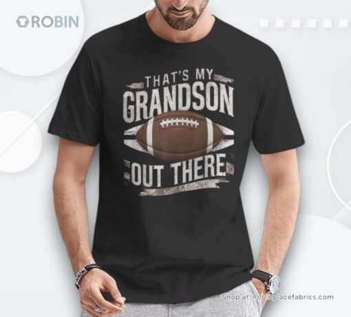 Vintage That’s My Grandson Out There Football Novelty Shirt