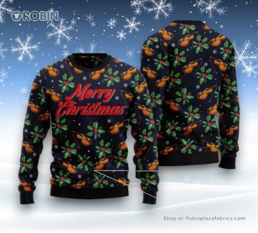 Violin Christmas Ugly Christmas Sweater
