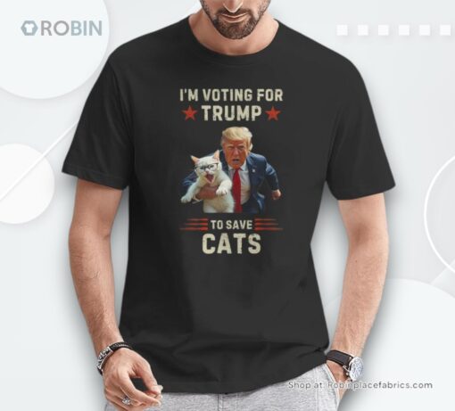 Vote Trump 2024 To Save Cats From Being Eaten Shirt