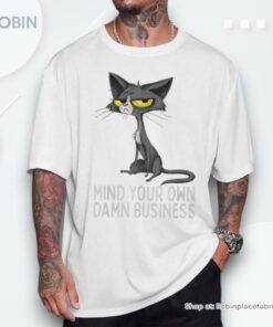 Waltz 2024 Mind Your Own Damn Business Cat Lady Shirt