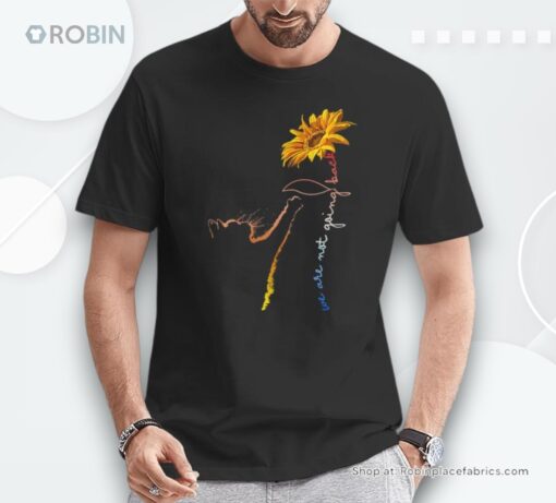 We Are Not Going Back Cute Cat Sunflower Kamala Harris Shirt