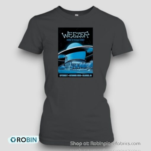 Weezer September 7 Nationwide Arena Columbus, OH Tour 2024 Poster Unisex Shirt
