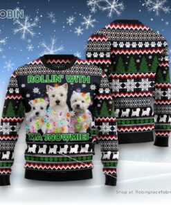 West Highland White Snowmies Ugly Christmas Sweater