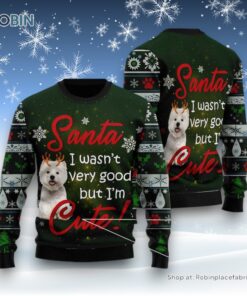West Highland White Terrier I’M Cute Ugly Christmas Sweater