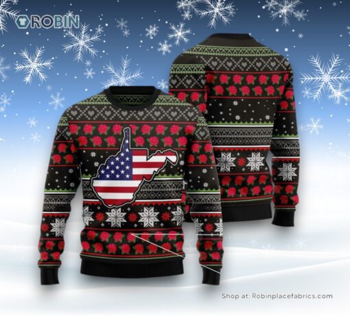 West Virginia Xmas Ugly Christmas Sweater