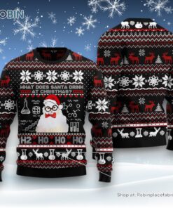 What Does Santa Drink At Christmas Ugly Christmas Sweater