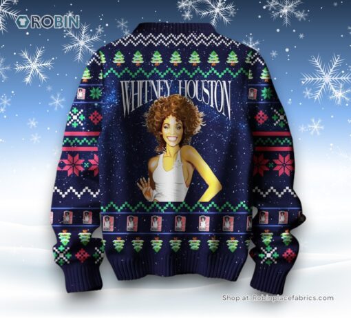 Whitney Houston   I Will Always Love You Ugly Christmas Sweater and Sweatshirt