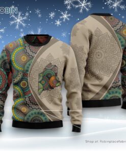 Wisconsin Mandala Ugly Christmas Sweater