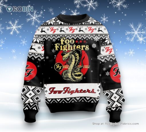 Worldwide Rock & Roll Foo Fighters Ugly Sweater and Sweatshirt