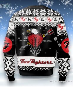Worldwide Rock & Roll Foo Fighters Ugly Sweater and Sweatshirt