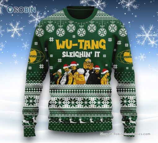 Wu Tang Clan Sleighin’ It Ugly Sweater and Sweatshirt
