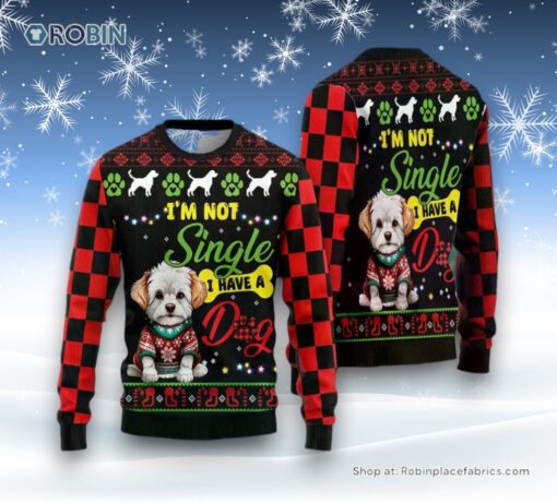 Xmas Maltese Dog Ugly Christmas Sweatshirt, Sweater, Christmas Gift For Dog Love