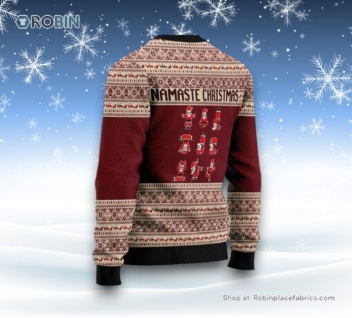 Yoga Santa Clause Ugly Christmas Sweatshirt, Sweater For Men And Women, Christmas Gift