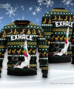 Yoga Unicorn Ugly Christmas Sweater