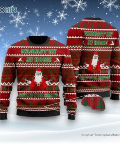 Yoga With Santa Claus Ugly Christmas Sweater For Men And Women, Christmas Gift