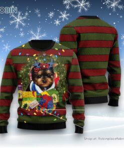 Yorkshire Terrier Gift Xmas Ugly Christmas Sweater