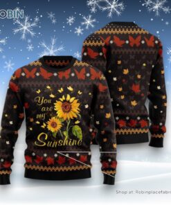 You Are My Butterfly Sunshine Ugly Christmas Sweatshirt, Sweater