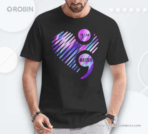 You Matter Suicide Prevention Awareness Teal & Purple Ribbon Shirt