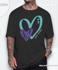 You Matter Suicide Prevention Awareness Teal Purple Heart Shirt