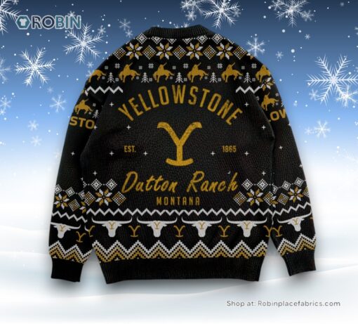 You Need A Ride To The Train Station Yellowstone Est 1865 Dutton Ranch Montana Ugly Christmas Sweater and Sweatshirt